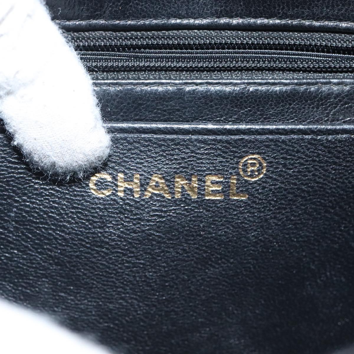 CHANEL Matelasse Hand Bag Cotton Purple CC Auth BD1572