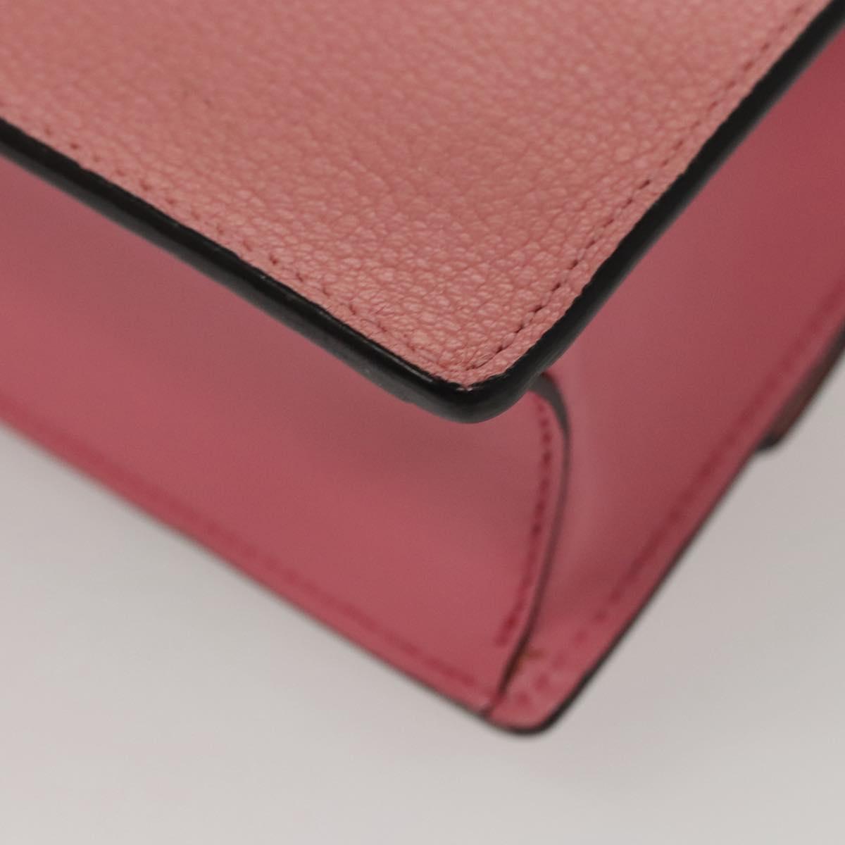 Miu Miu Shoulder Bag Leather Pink Gold Auth BD1584SAM