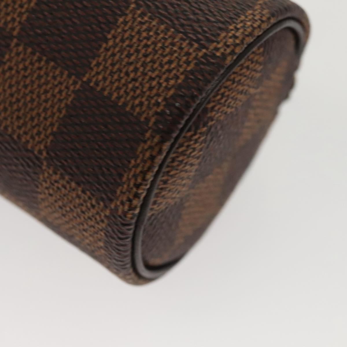 LOUIS VUITTON Damier Ebene GOLF CUP 1998 Golf Ball Case LV Auth BD1598M