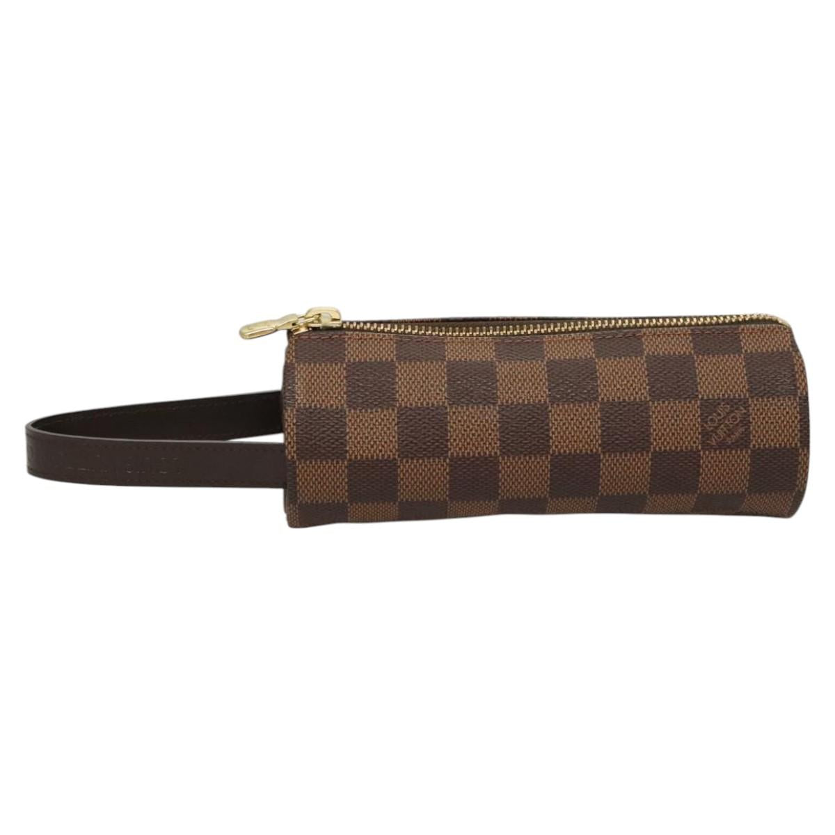 LOUIS VUITTON Damier Ebene GOLF CUP 1998 Golf Ball Case LV Auth BD1598M
