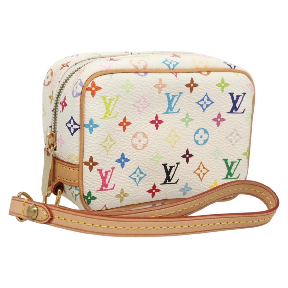 LOUIS VUITTON Monogram Multicolor Trousse Wapity White M58033 LV Auth BD1617AM