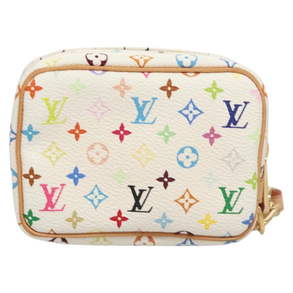 LOUIS VUITTON Monogram Multicolor Trousse Wapity White M58033 LV Auth BD1617AM