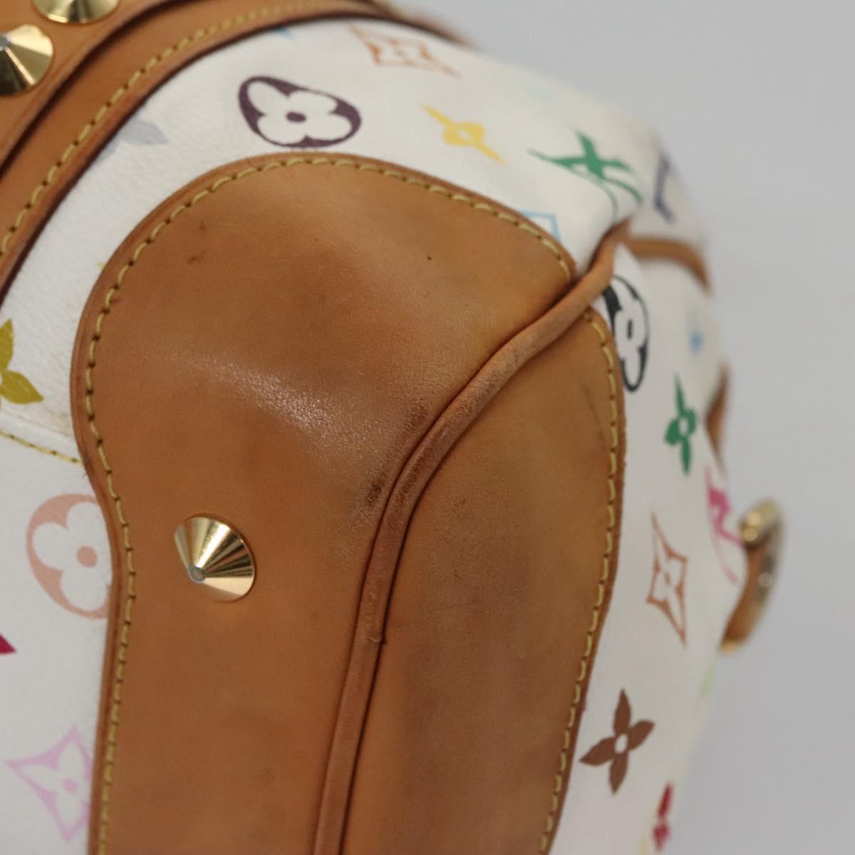LOUIS VUITTON Monogram Multicolor Courtney MM Bag 2way White M45641 Auth BD162