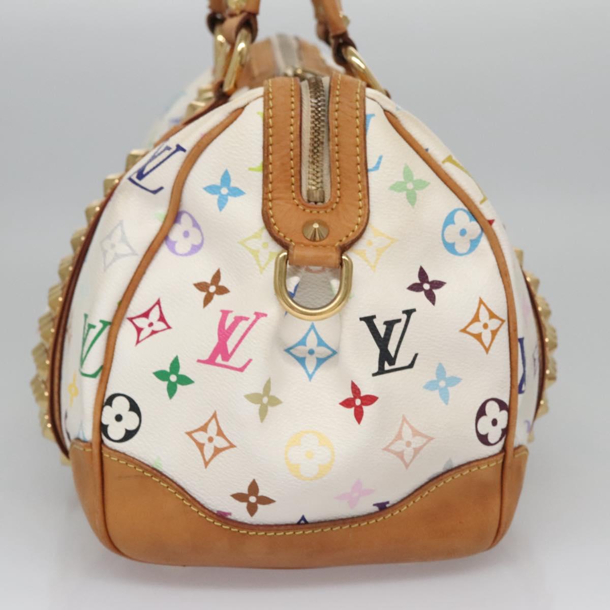 LOUIS VUITTON Monogram Multicolor Courtney MM Bag 2way White M45641 Auth BD162