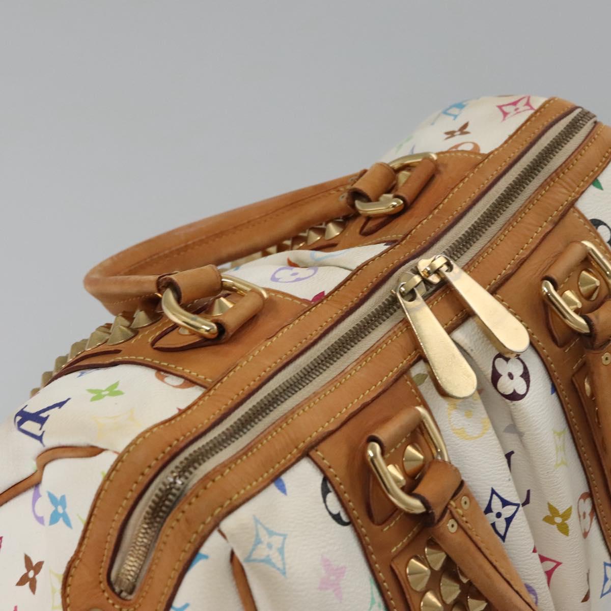 LOUIS VUITTON Monogram Multicolor Courtney MM Bag 2way White M45641 Auth BD162