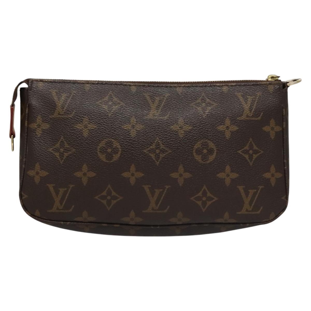 LOUIS VUITTON Monogram Pochette Accessoires Pouch M51980 LV Auth BD164