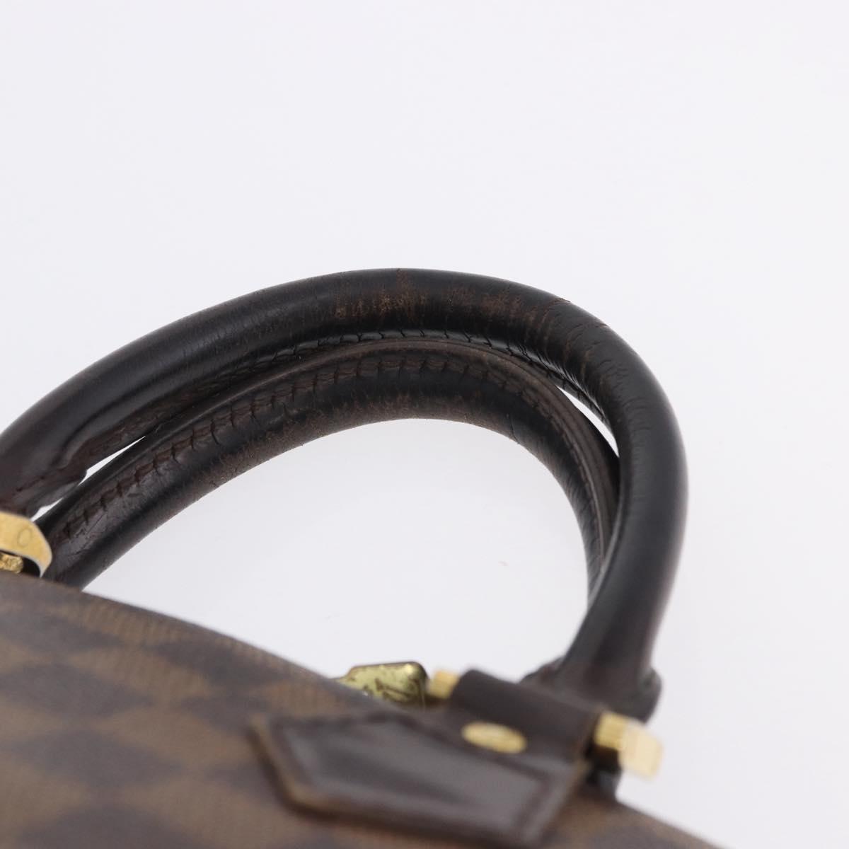 LOUIS VUITTON Damier Ebene Alma Hand Bag N51131 LV Auth BD1687
