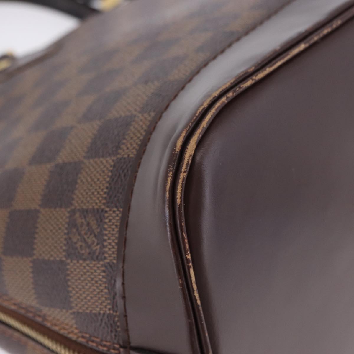 LOUIS VUITTON Damier Ebene Alma Hand Bag N51131 LV Auth BD1687