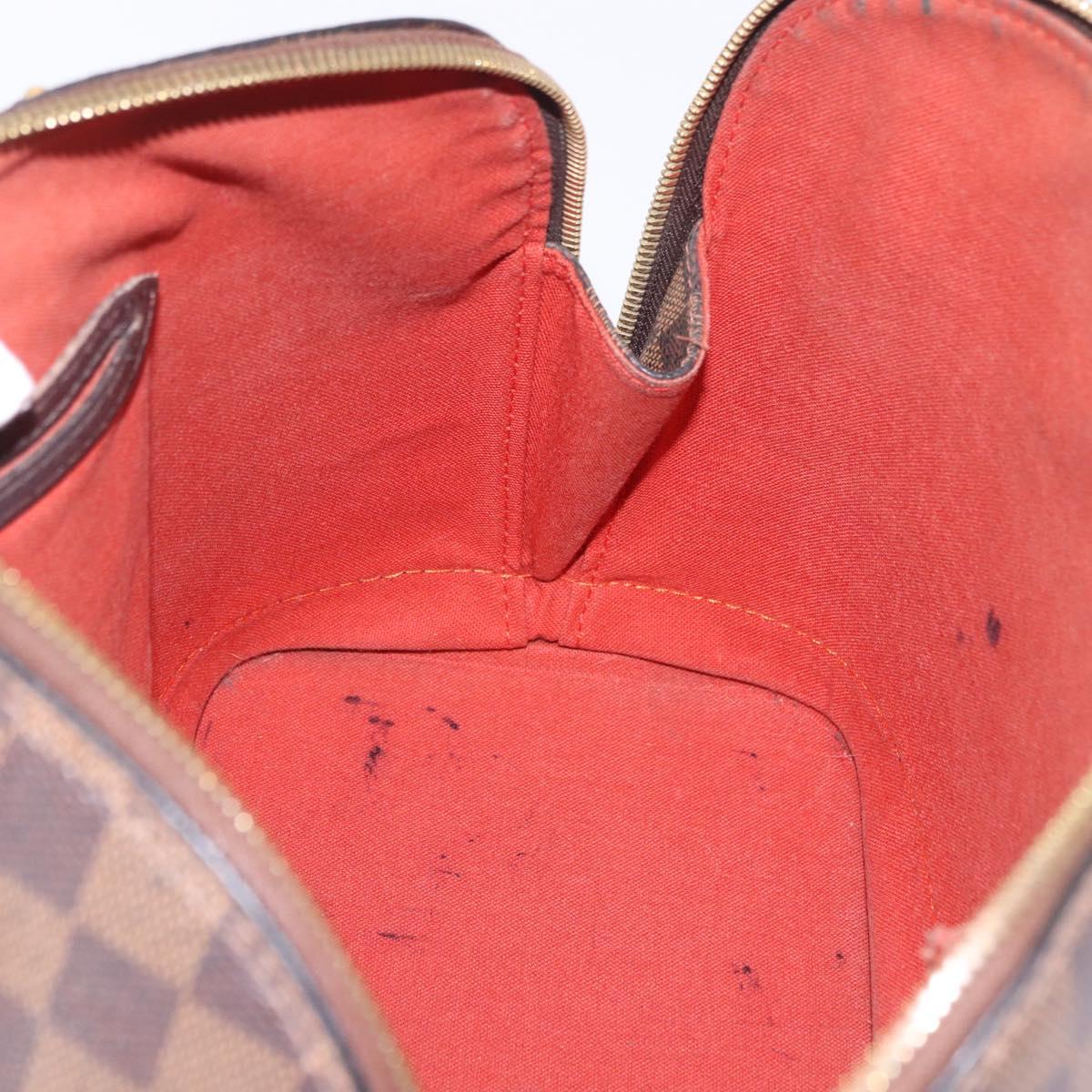 LOUIS VUITTON Damier Ebene Alma Hand Bag N51131 LV Auth BD1687