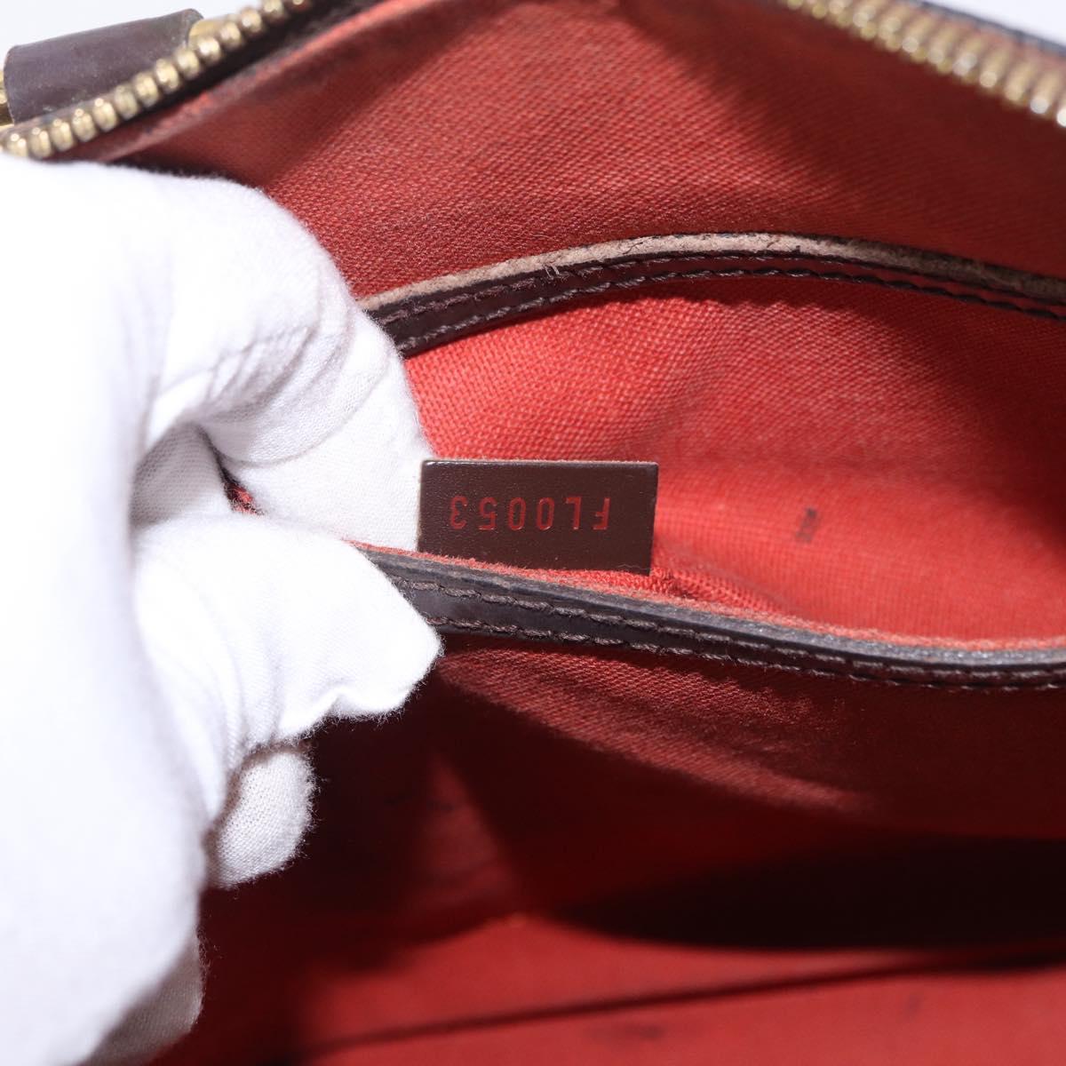LOUIS VUITTON Damier Ebene Alma Hand Bag N51131 LV Auth BD1687