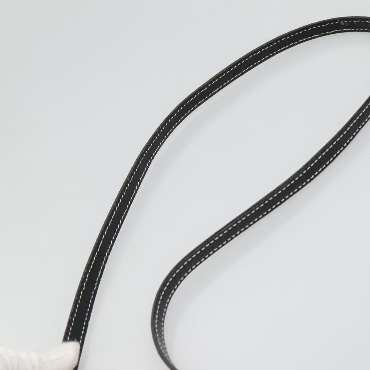 BURBERRY Nova Check Blue Label Shoulder Bag Canvas Black Auth BD170