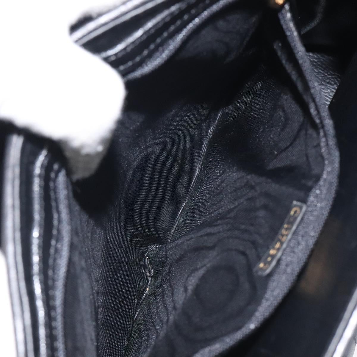 FENDI Pasta Hand Bag Leather Black Auth BD1700V