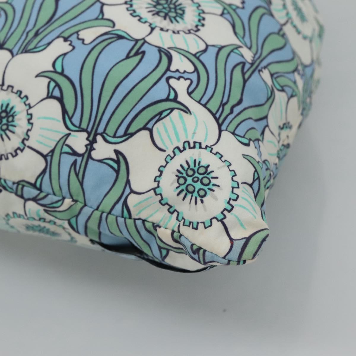 PRADA purse Pouch cotton Blue Auth BD1714