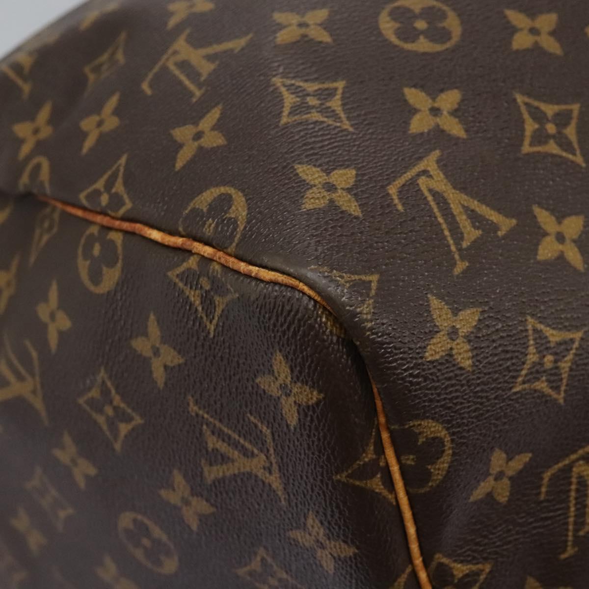 LOUIS VUITTON Monogram Keepall 55 Boston Bag M41424 LV Auth BD1755