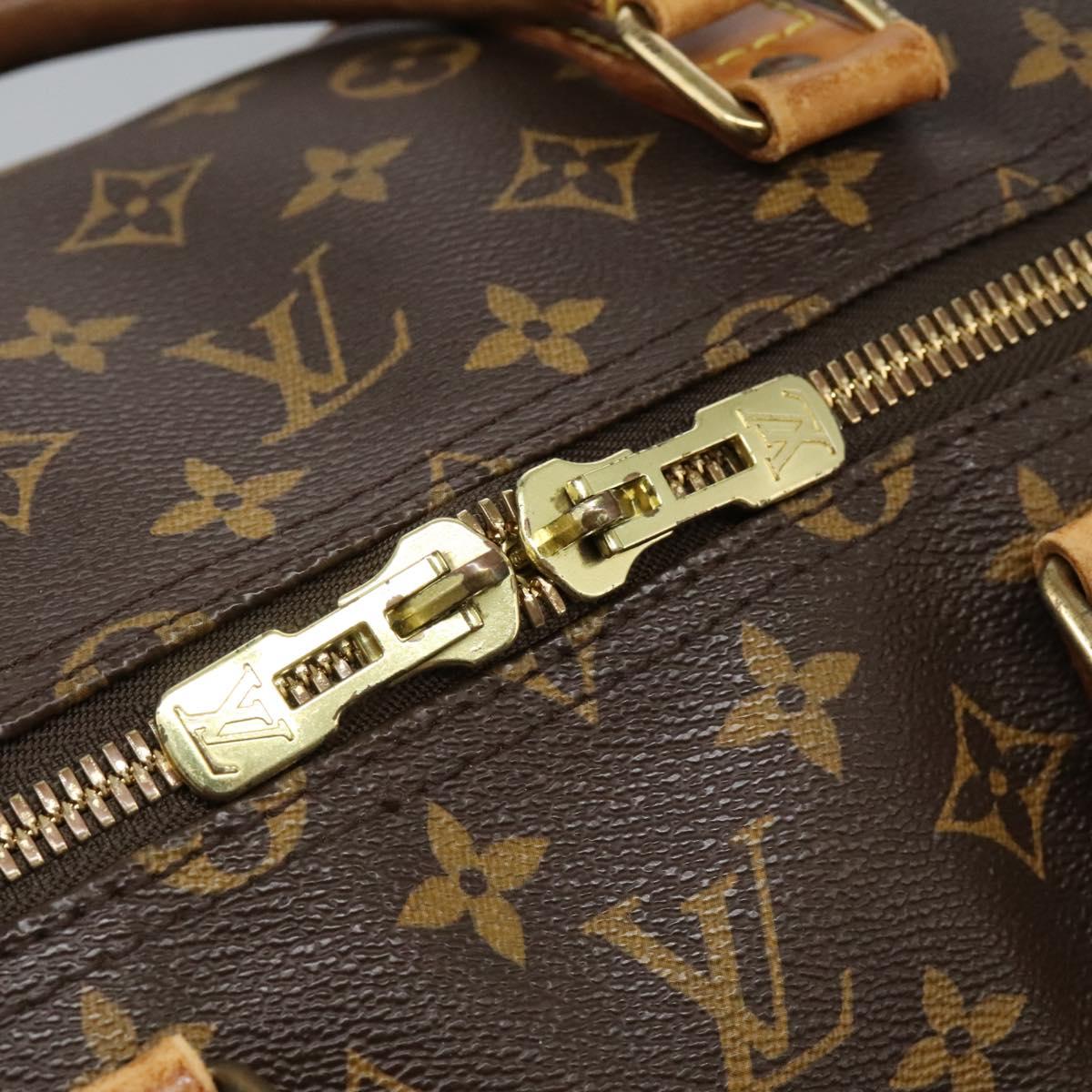 LOUIS VUITTON Monogram Keepall 55 Boston Bag M41424 LV Auth BD1755