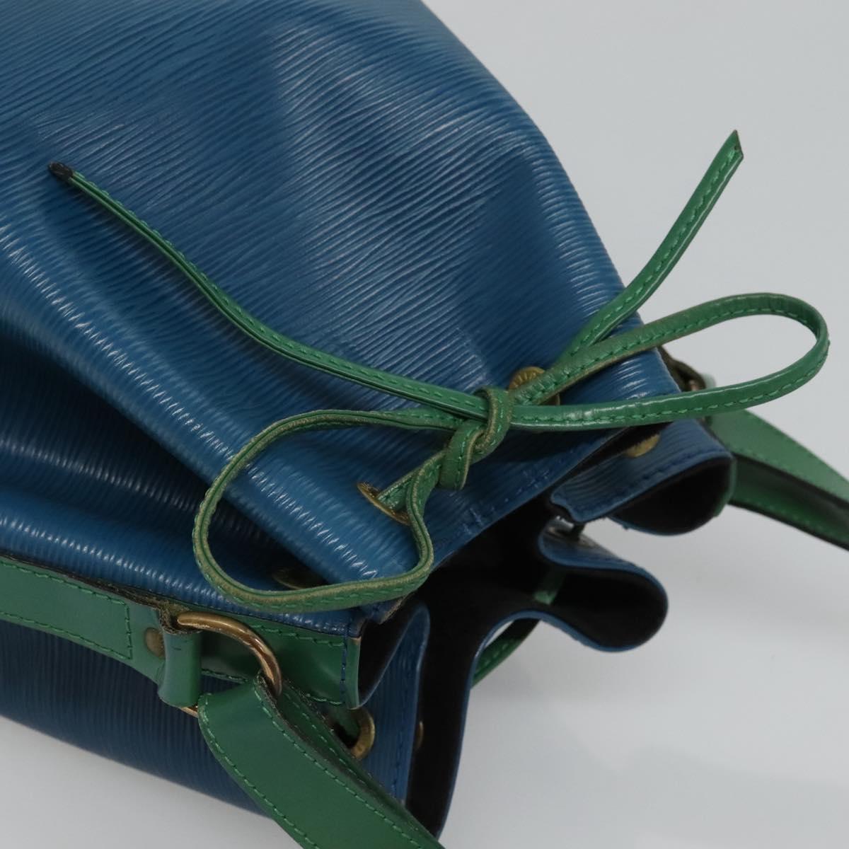 LOUIS VUITTON Epi Noe Shoulder Bag Bicolor Green Blue M44044 LV Auth BD1771