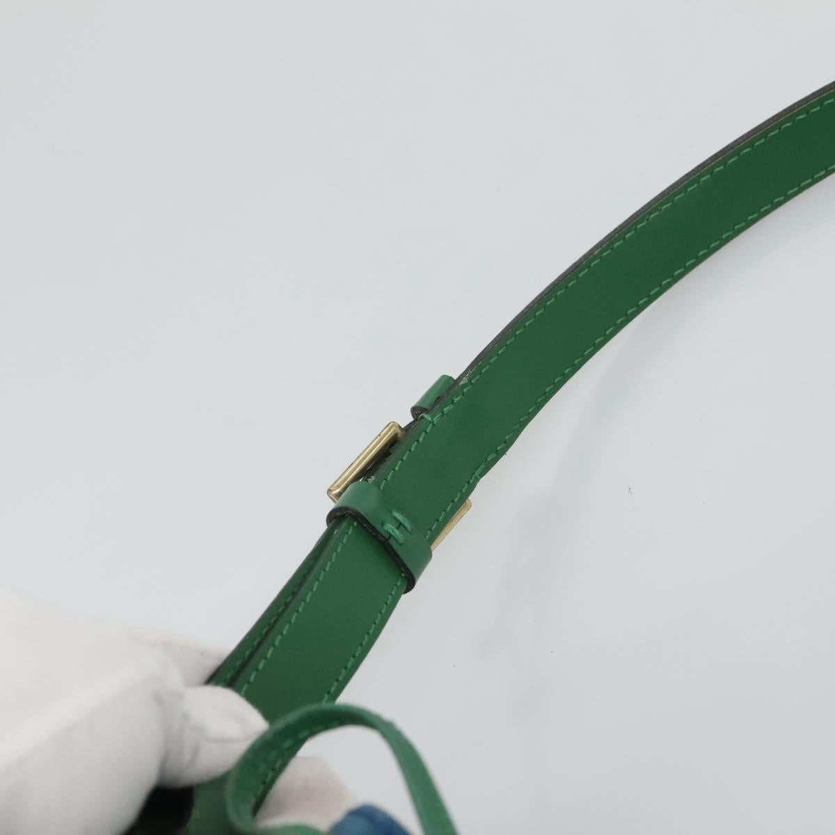 LOUIS VUITTON Epi Noe Shoulder Bag Bicolor Green Blue M44044 LV Auth BD1771