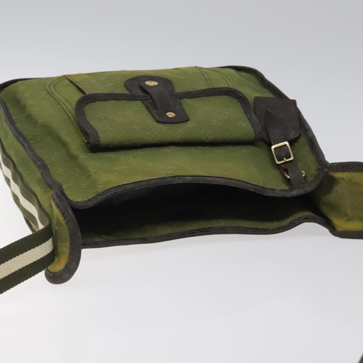 LOUIS VUITTON Monogram Mini Besace Mary Kate Bag TST Khaki M92322 LV Auth BD1787