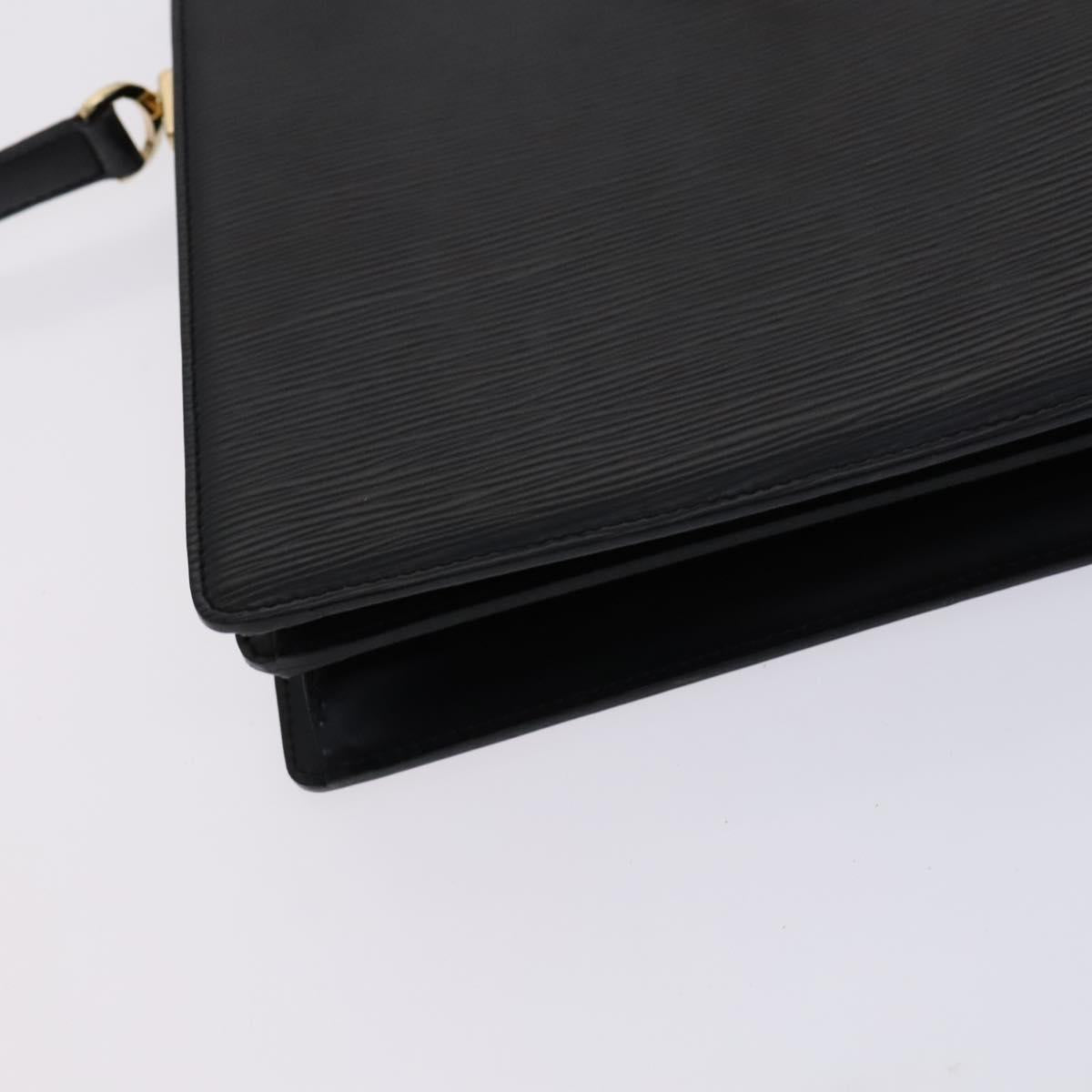 LOUIS VUITTON Epi Capuchin Shoulder Bag Black M52342 LV Auth BD1846