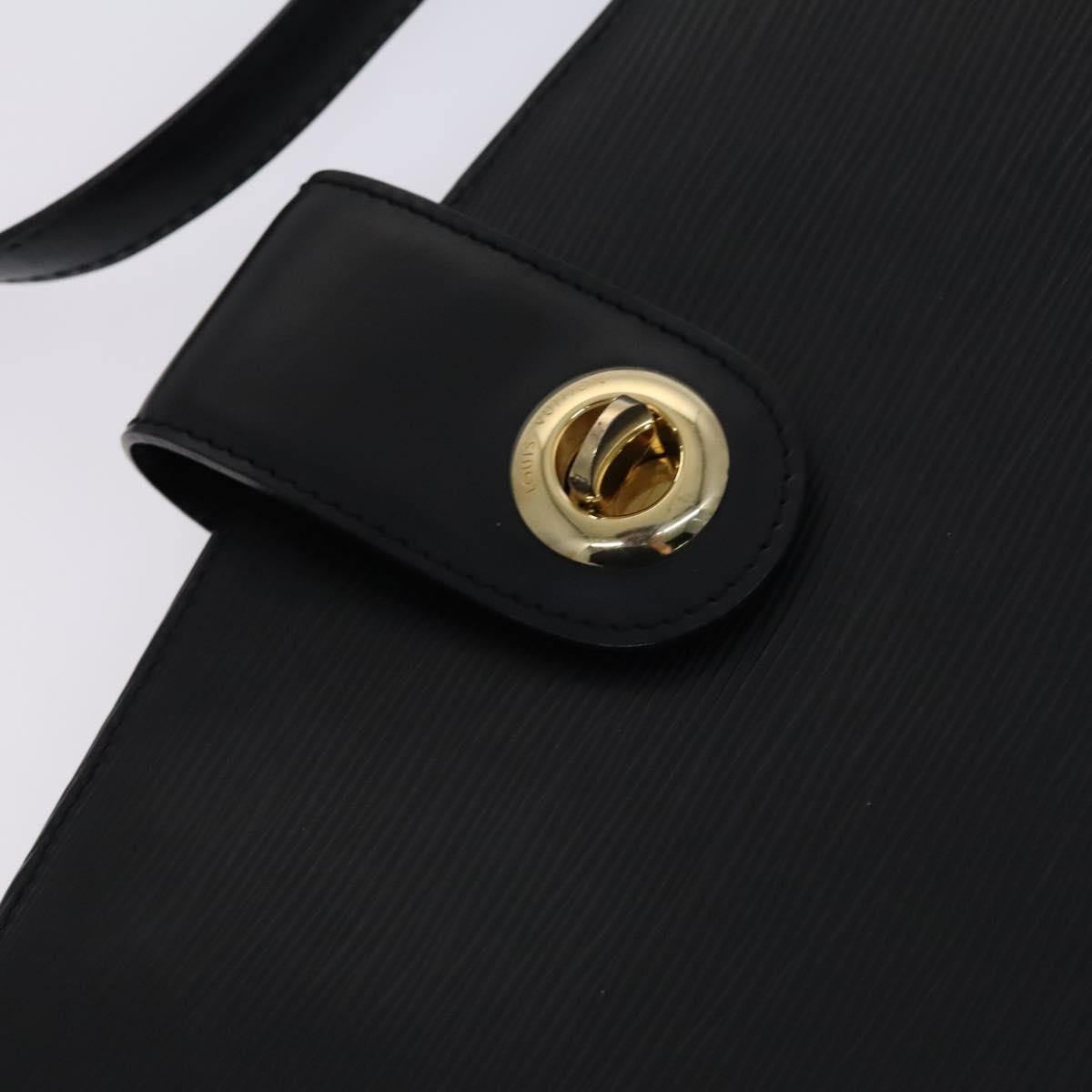 LOUIS VUITTON Epi Capuchin Shoulder Bag Black M52342 LV Auth BD1846