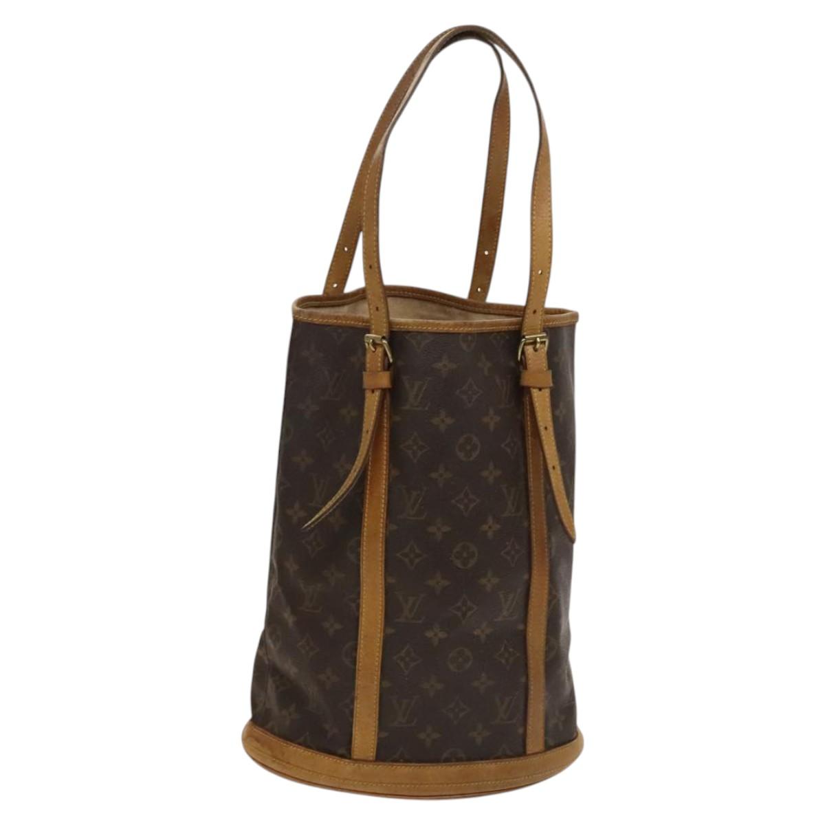 LOUIS VUITTON Monogram Bucket GM Shoulder Bag M42236 LV Auth BD185