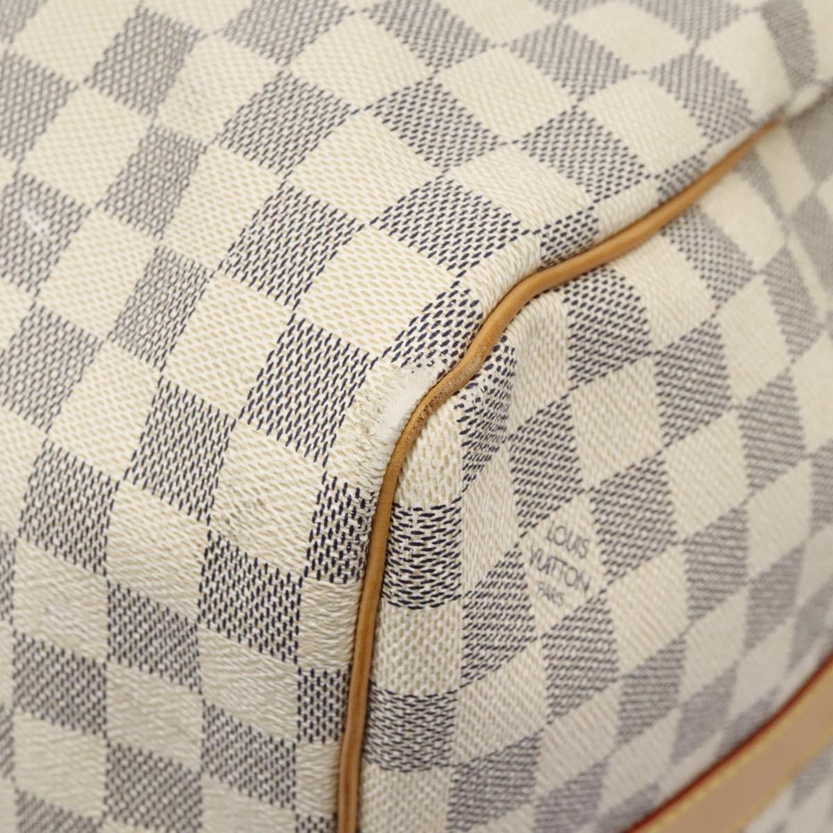 LOUIS VUITTON Damier Azur Keepall Bandouliere 55 Boston Bag N41429 Auth BD1851AV