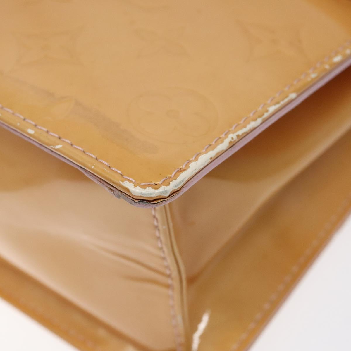 LOUIS VUITTON Vernis Spring Street Hand Bag Marshmallow Pink M91033 Auth BD1853