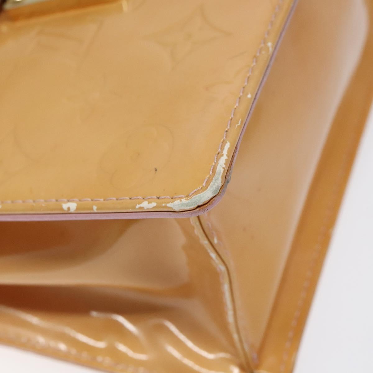 LOUIS VUITTON Vernis Spring Street Hand Bag Marshmallow Pink M91033 Auth BD1853