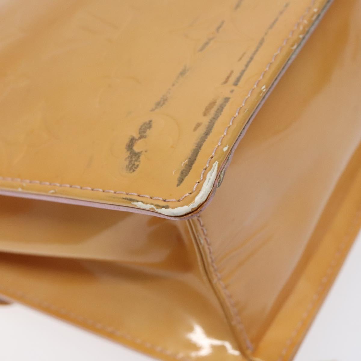 LOUIS VUITTON Vernis Spring Street Hand Bag Marshmallow Pink M91033 Auth BD1853