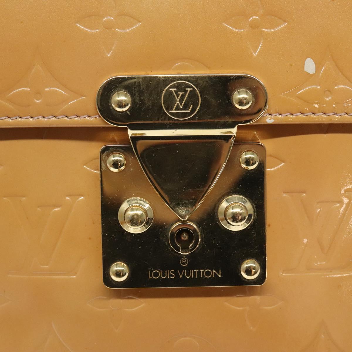 LOUIS VUITTON Vernis Spring Street Hand Bag Marshmallow Pink M91033 Auth BD1853