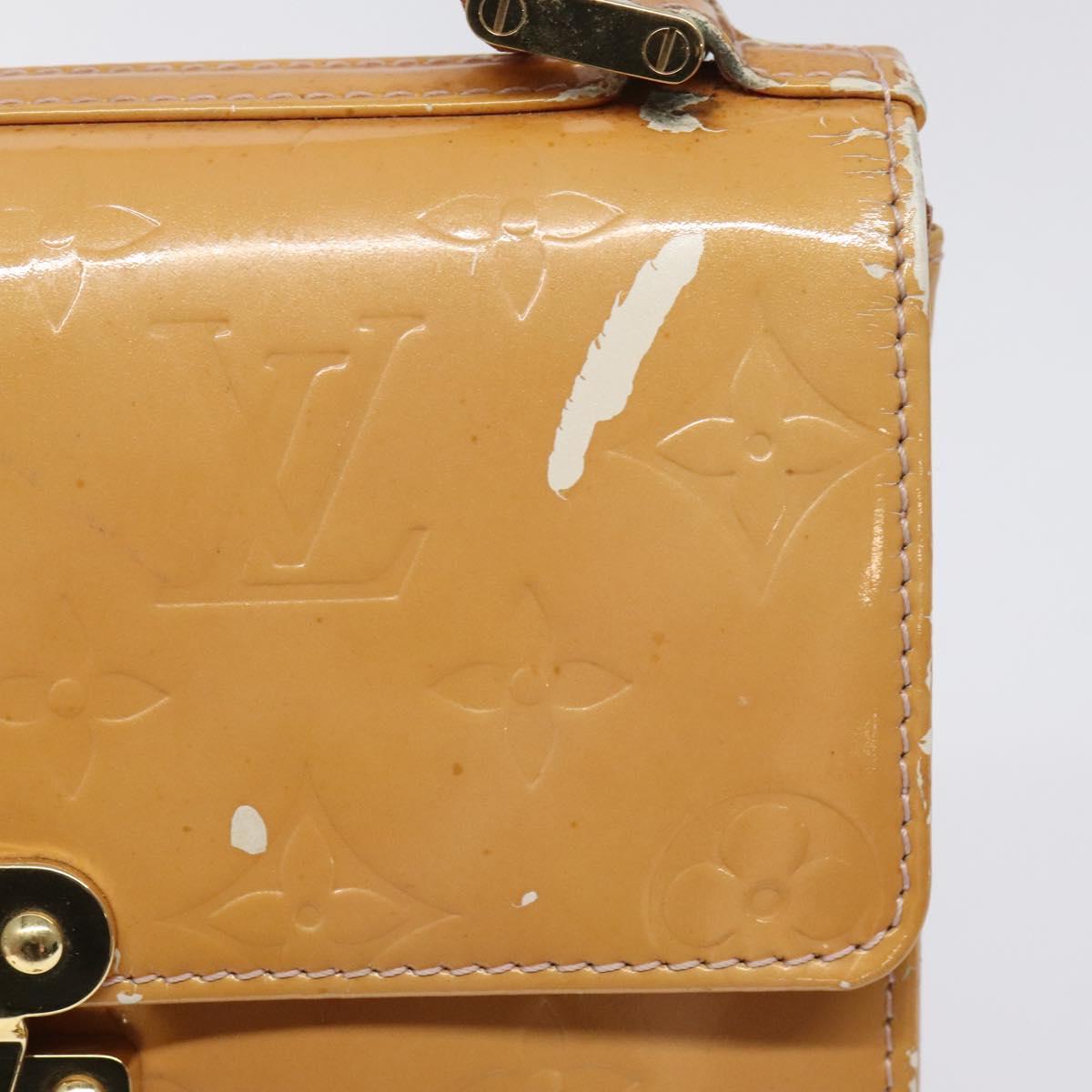 LOUIS VUITTON Vernis Spring Street Hand Bag Marshmallow Pink M91033 Auth BD1853