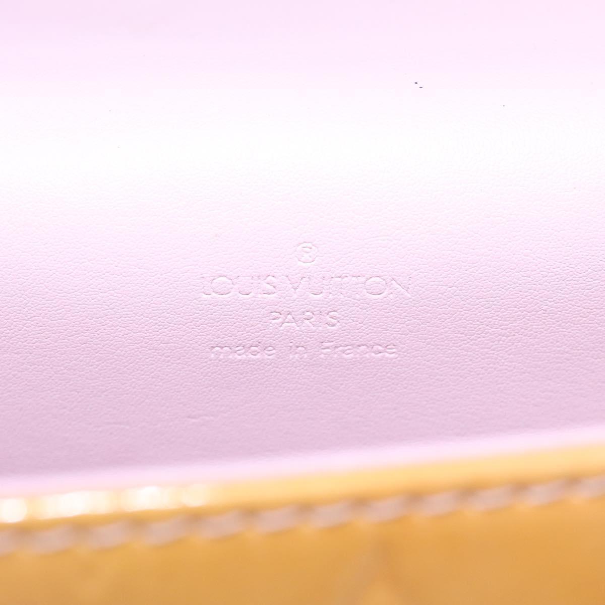 LOUIS VUITTON Vernis Spring Street Hand Bag Marshmallow Pink M91033 Auth BD1853