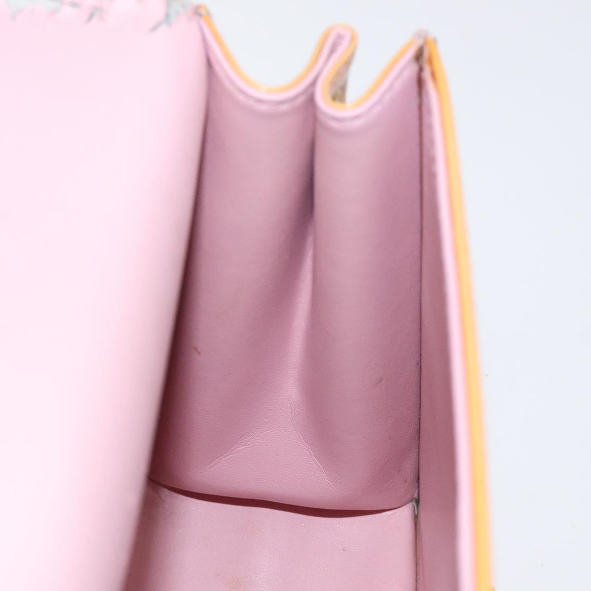 LOUIS VUITTON Vernis Spring Street Hand Bag Marshmallow Pink M91033 Auth BD1853