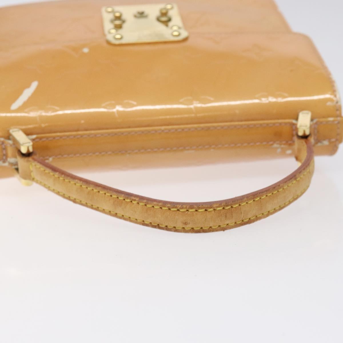 LOUIS VUITTON Vernis Spring Street Hand Bag Marshmallow Pink M91033 Auth BD1853