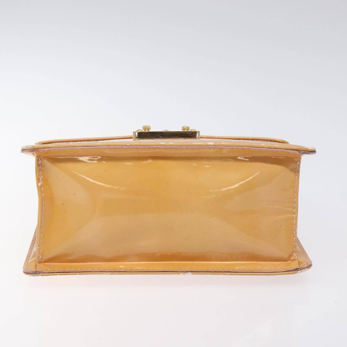 LOUIS VUITTON Vernis Spring Street Hand Bag Marshmallow Pink M91033 Auth BD1853