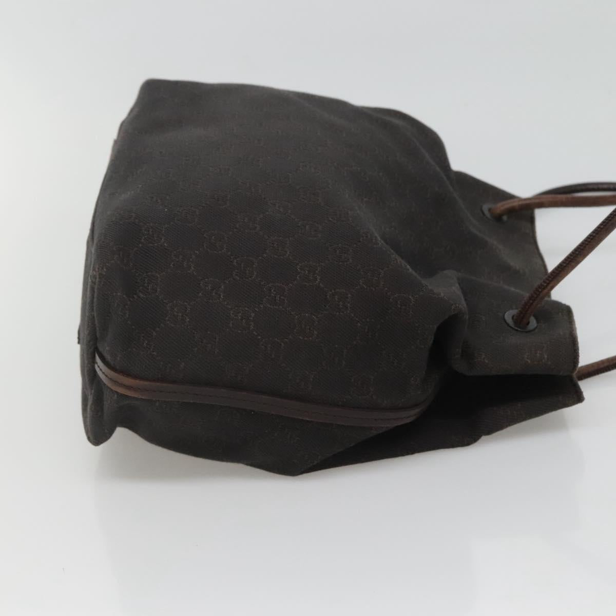 GUCCI GG Canvas Shoulder Bag Brown 101341 Auth BD1864