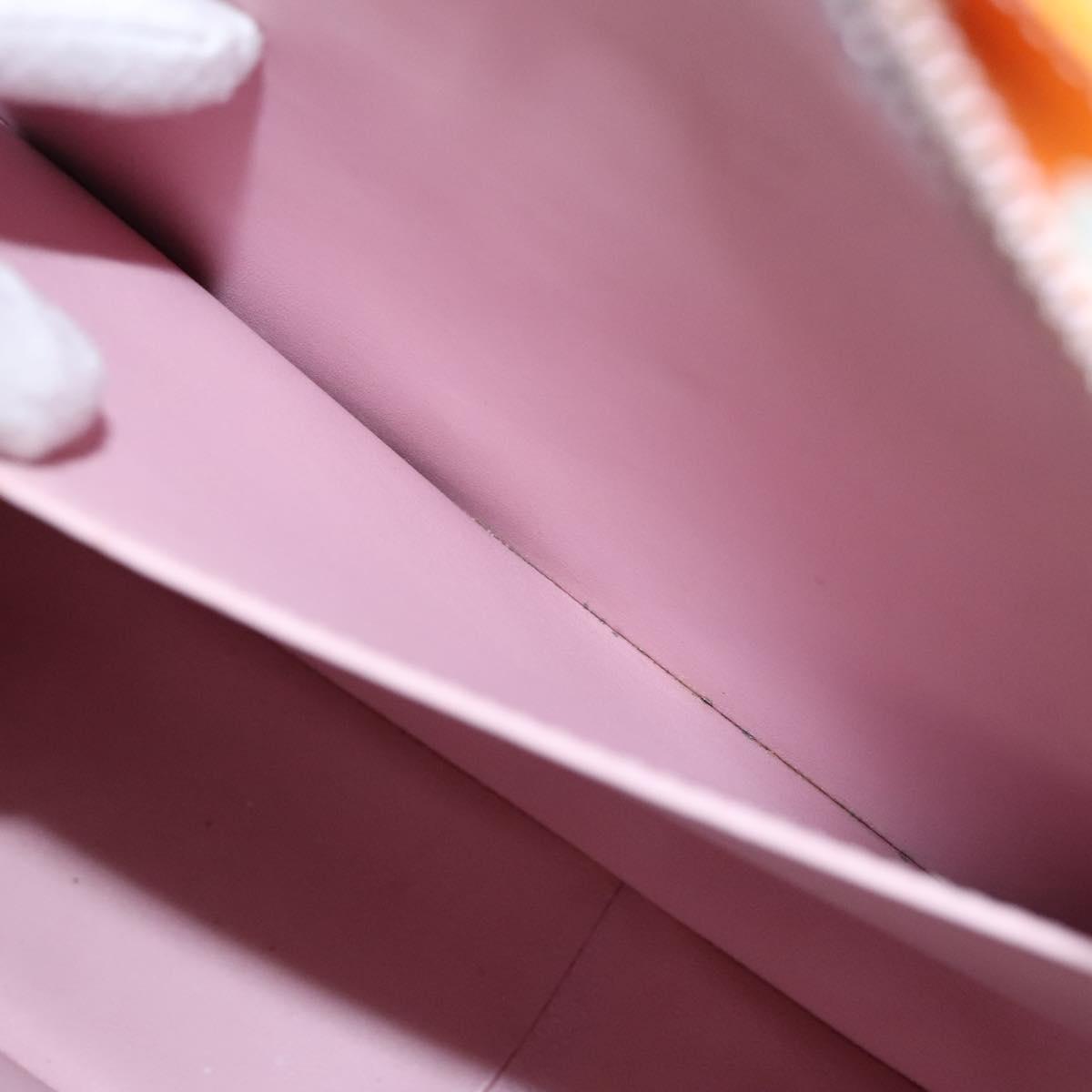 LOUIS VUITTON Monogram Vernis Columbus Bag Marshmallow Pink M91032 Auth BD1877