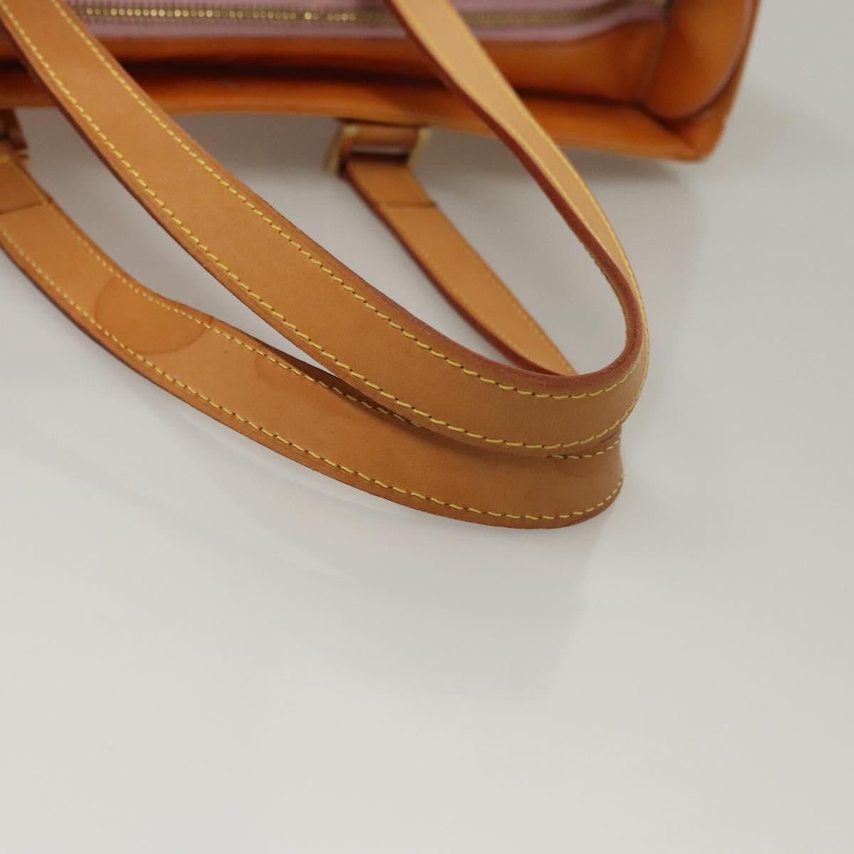 LOUIS VUITTON Monogram Vernis Columbus Bag Marshmallow Pink M91032 Auth BD1877