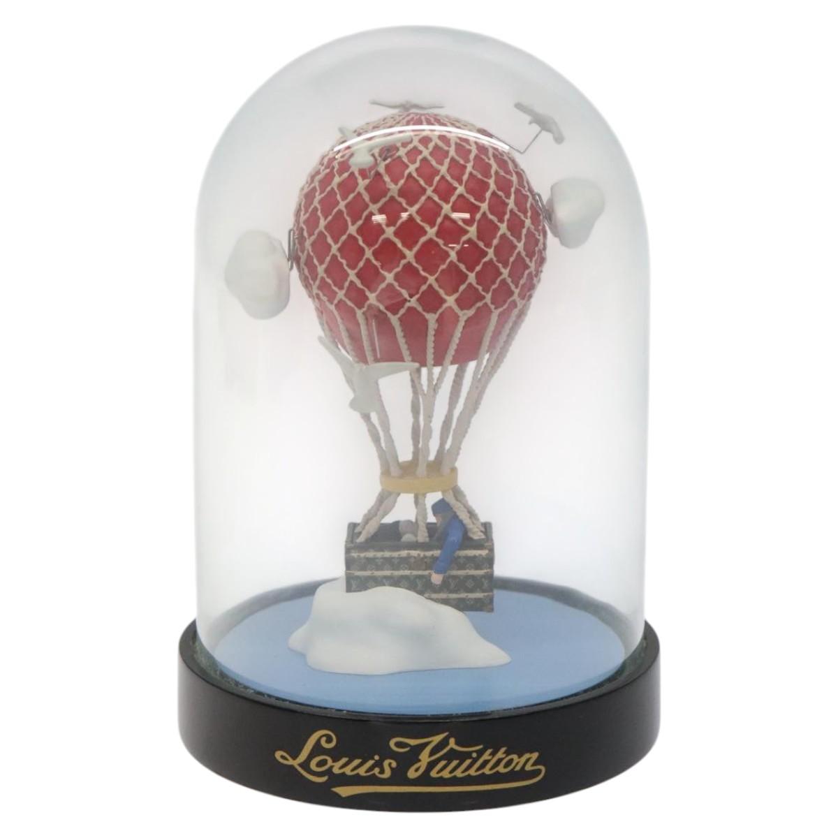 LOUIS VUITTON Snow Globe Balloon VIP Only Clear Red LV Auth BD1883