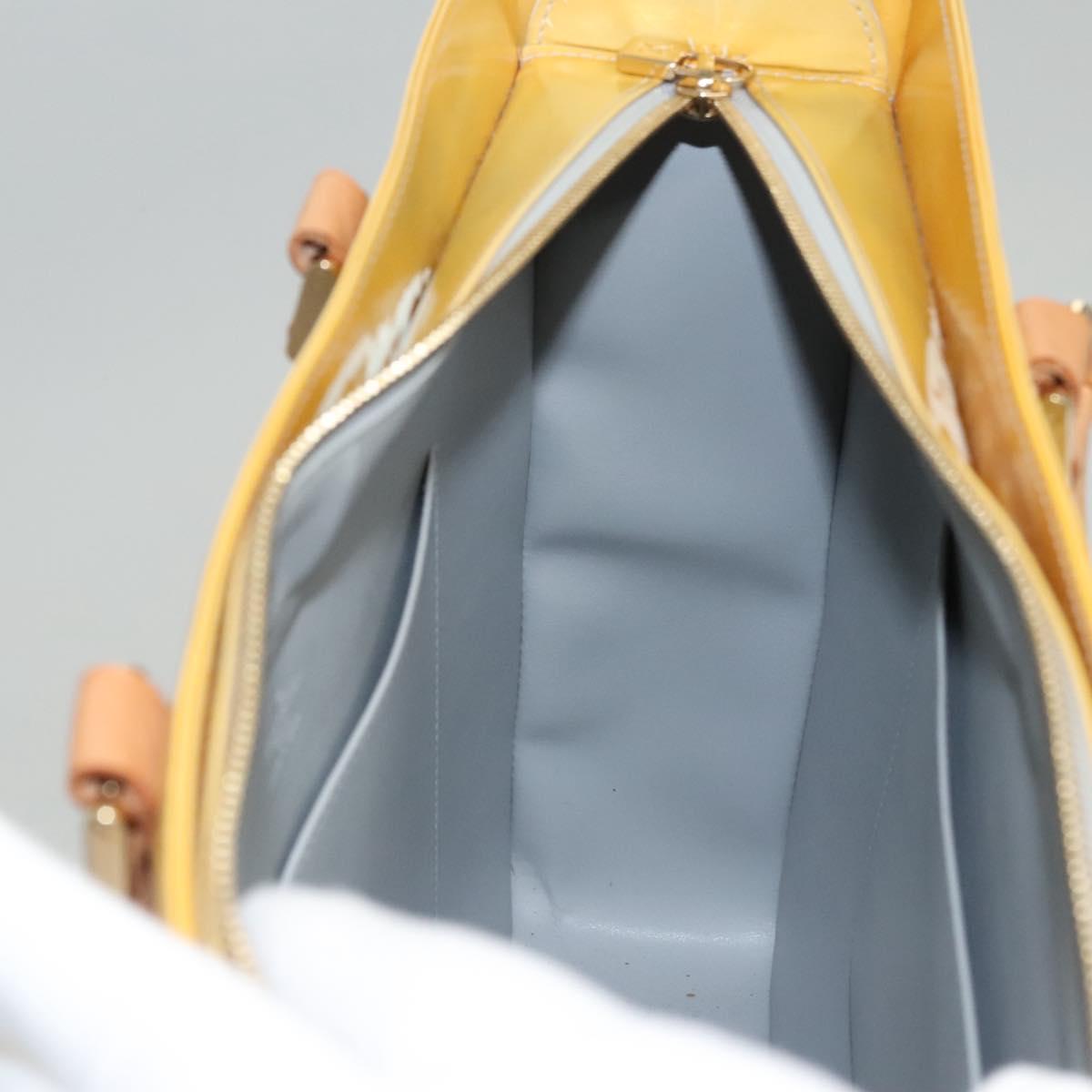 LOUIS VUITTON Monogram Vernis Columbus Tote Bag Gris M91028 LV Auth BD1891