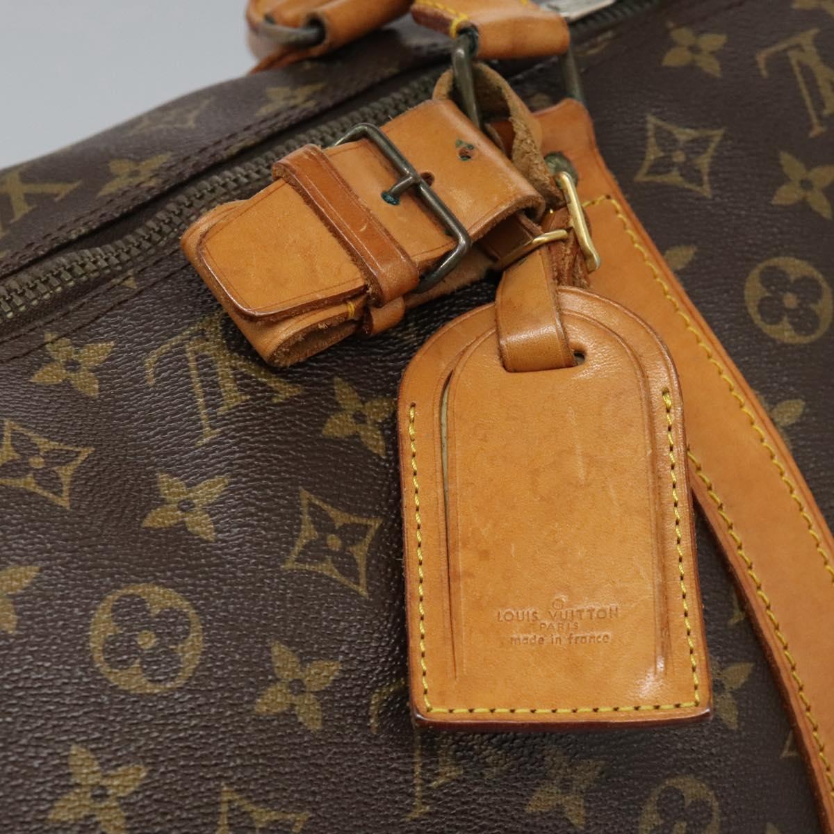 LOUIS VUITTON Monogram Keepall 60 Boston Bag M41422 LV Auth BD1893