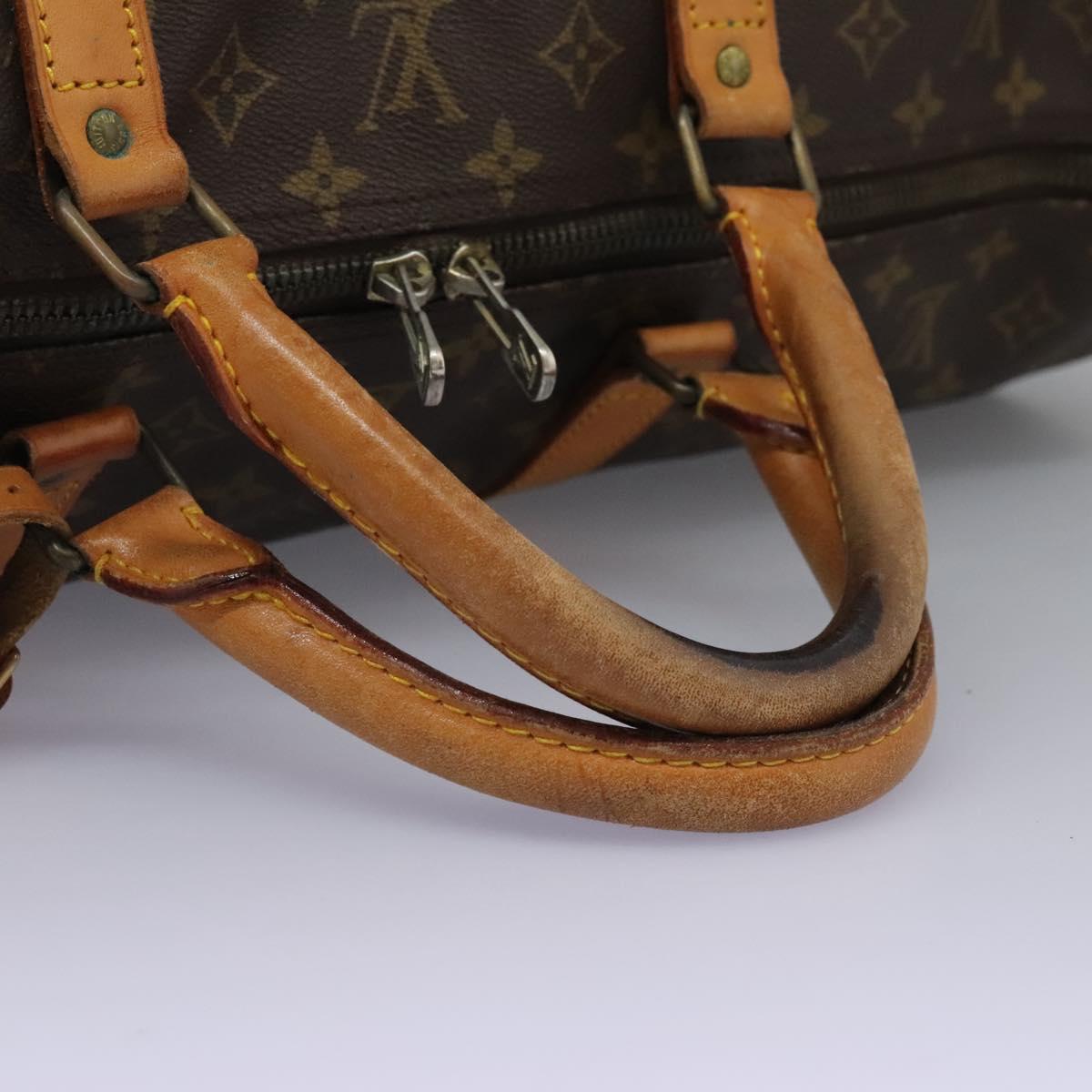 LOUIS VUITTON Monogram Keepall 60 Boston Bag M41422 LV Auth BD1893
