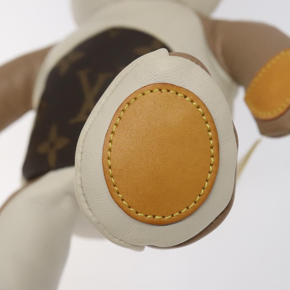 LOUIS VUITTON Monogram Teddy Bear Dudului GI0142 LV Auth BD1894
