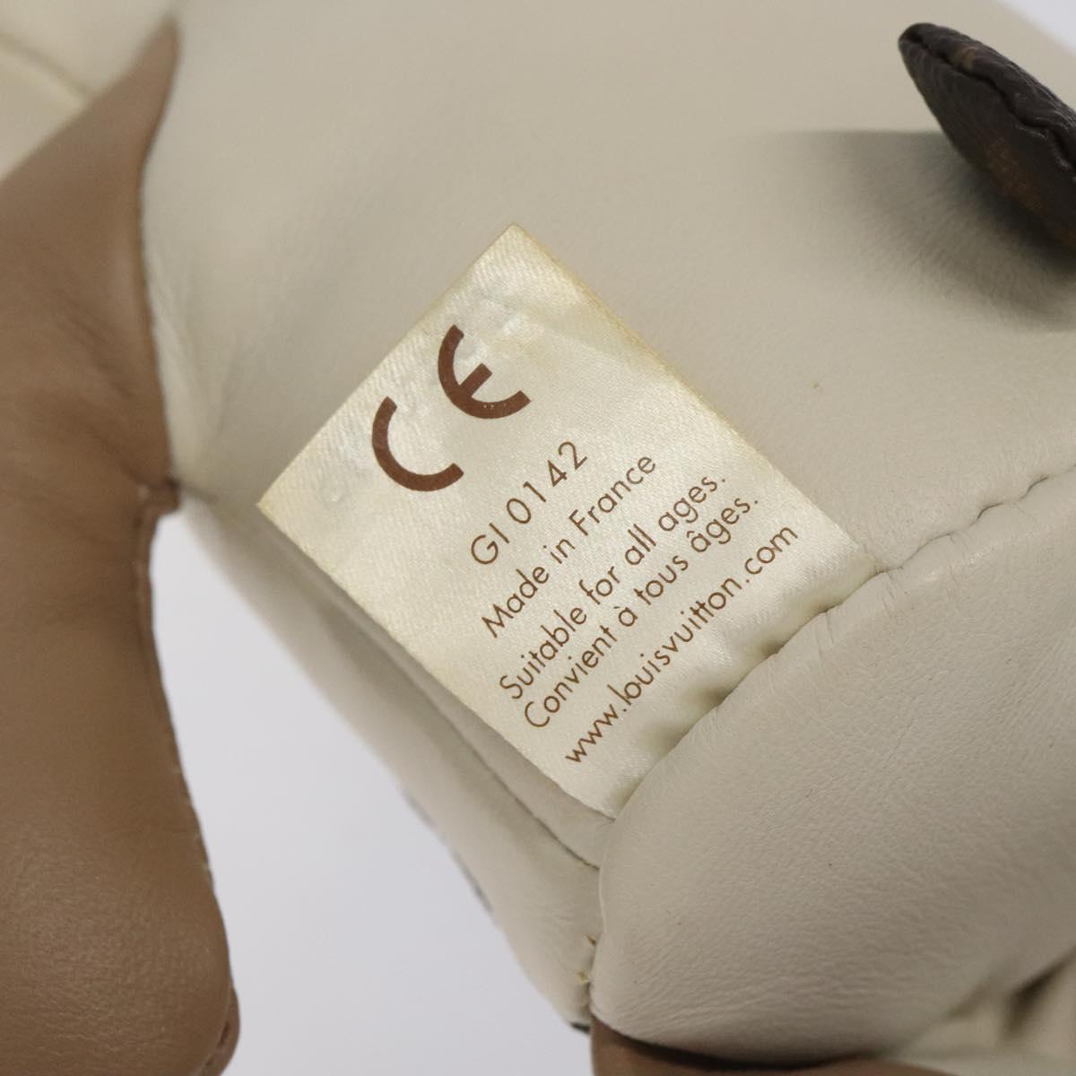 LOUIS VUITTON Monogram Teddy Bear Dudului GI0142 LV Auth BD1894