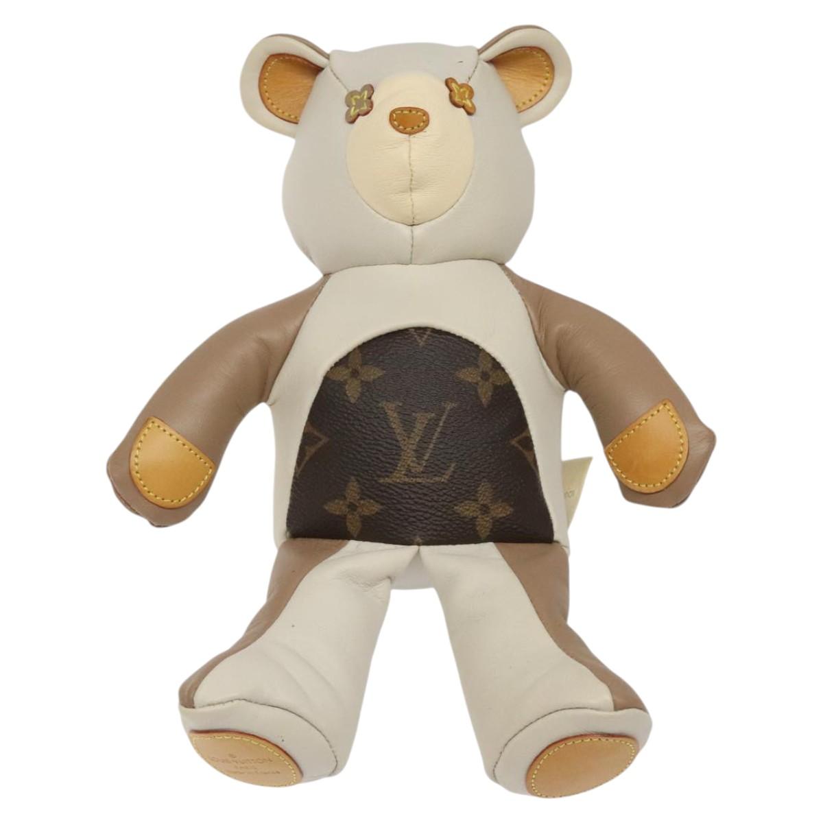 LOUIS VUITTON Monogram Teddy Bear Dudului GI0142 LV Auth BD1894