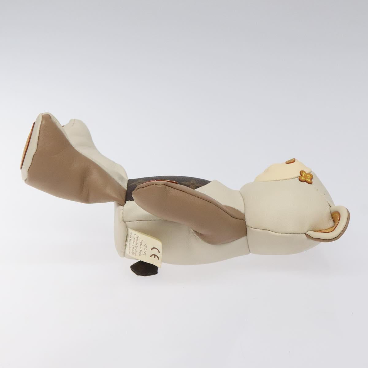 LOUIS VUITTON Monogram Teddy Bear Dudului GI0142 LV Auth BD1894