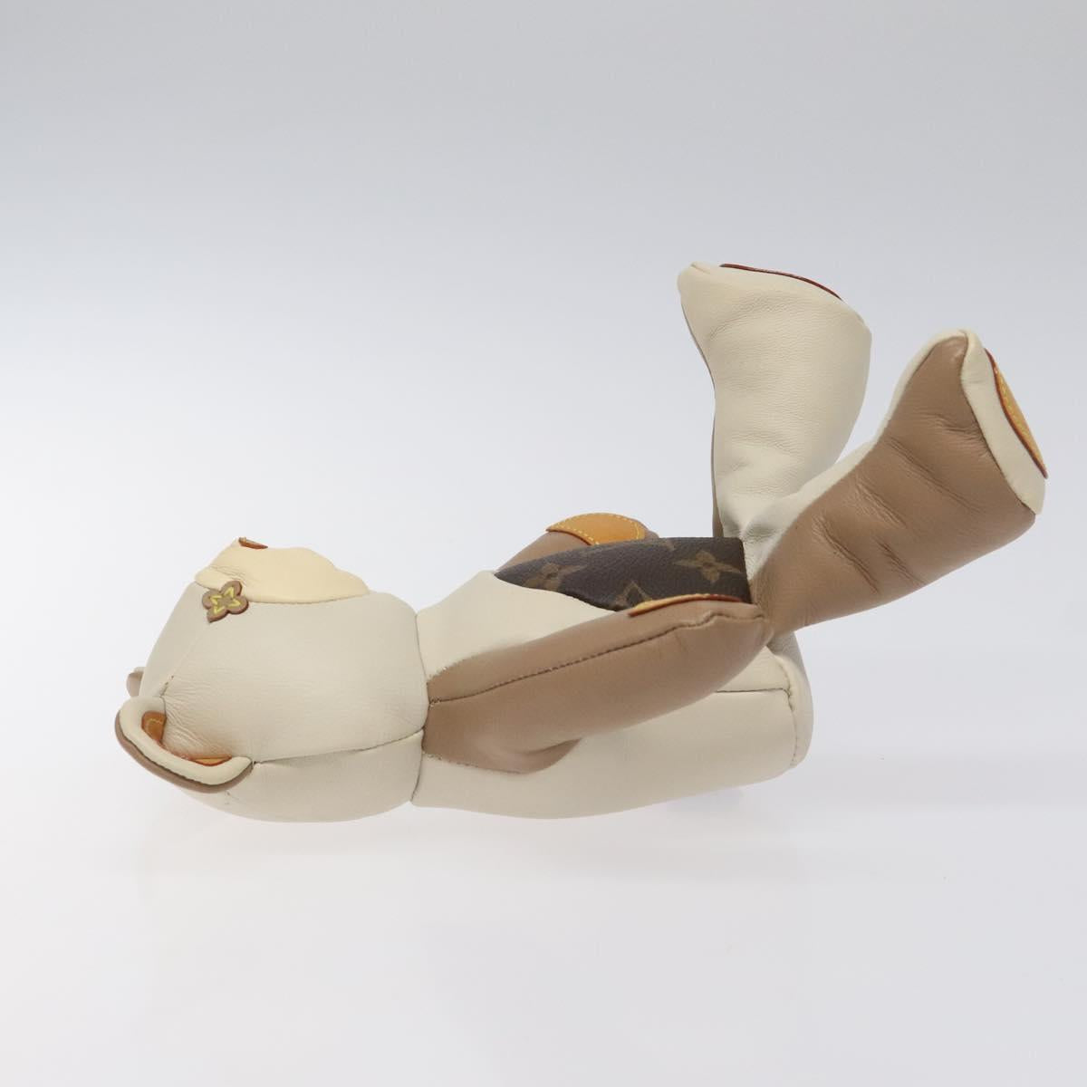 LOUIS VUITTON Monogram Teddy Bear Dudului GI0142 LV Auth BD1894