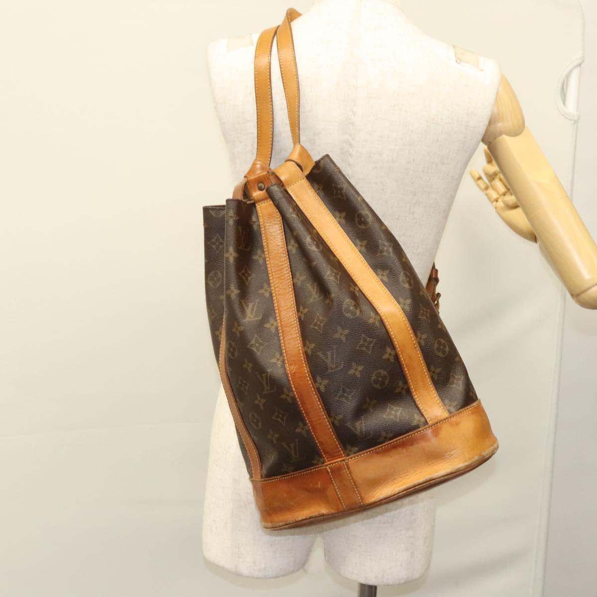 LOUIS VUITTON Monogram Randonnee PM Shoulder Bag M42243 LV Auth BD1903