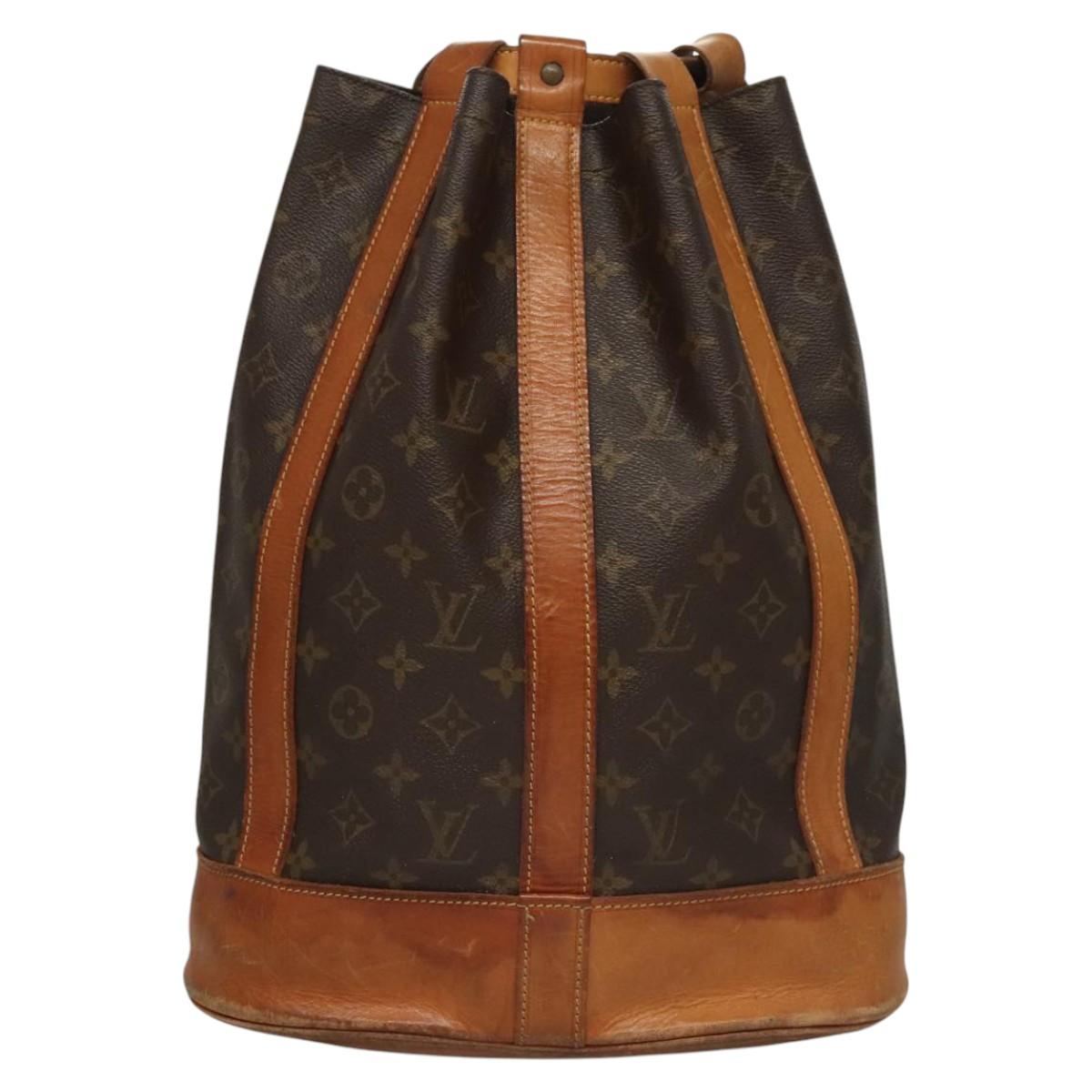 LOUIS VUITTON Monogram Randonnee PM Shoulder Bag M42243 LV Auth BD1903