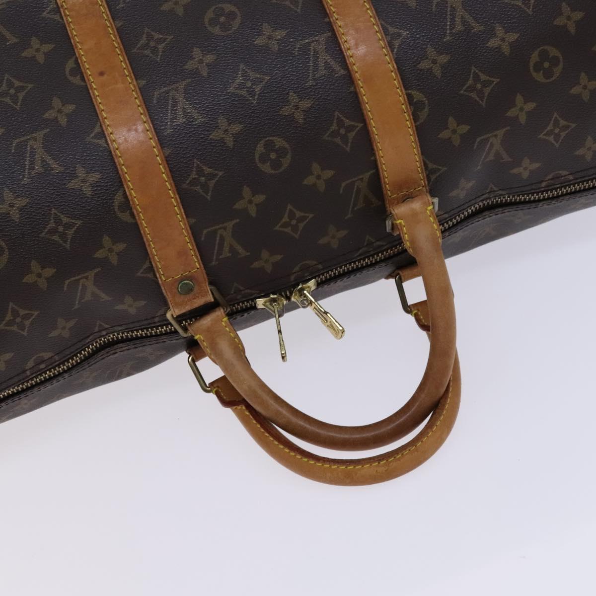 LOUIS VUITTON Monogram Keepall 50 Boston Bag M41426 LV Auth BD1916